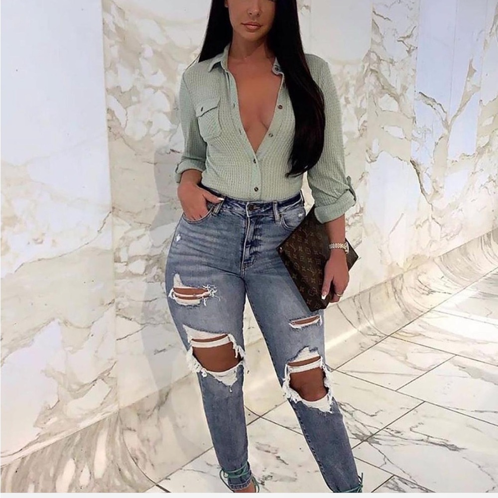fashion nova skinny ripped jeans